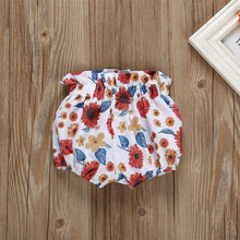 Load image into Gallery viewer, Polka Dot Romper Floral Bloomer Pants
