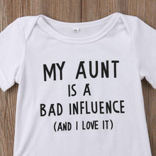 Load image into Gallery viewer, My Aunt Bad Influence Onesie
