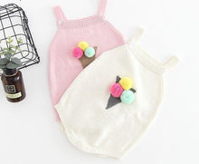 Load image into Gallery viewer, Ice-Cream Knitted Romper

