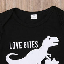 Load image into Gallery viewer, Love Bites Romper Camouflage Pants Outfit
