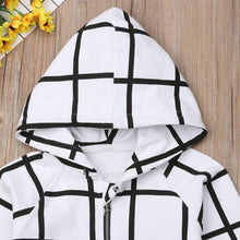 Load image into Gallery viewer, Hooded Plaid Onesie
