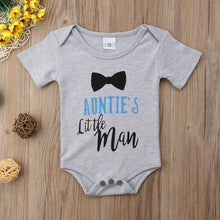 Load image into Gallery viewer, Auntie's Little Man Cute Baby Onesie
