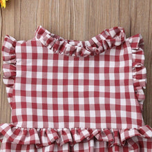 Load image into Gallery viewer, Red Plaid Romper
