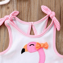 Load image into Gallery viewer, Ruffle Flamingo Swimsuit
