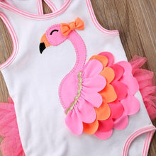Load image into Gallery viewer, Ruffle Flamingo Swimsuit
