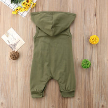 Load image into Gallery viewer, Hooded Zipper Romper
