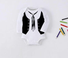 Load image into Gallery viewer, Gentleman Tie Romper
