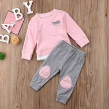 Load image into Gallery viewer, Sweatshirt Knee Patch Pants Outfit (2 Colors)
