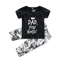 Load image into Gallery viewer, Dad You Rock T-Shirt Camouflage Pants Outfit

