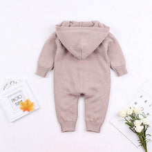 Load image into Gallery viewer, Knitted Sweater Hoodie Romper (2 Colors)
