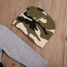 Load image into Gallery viewer, Deer Sweatshirt Camouflage Pants Beanie Hat Outfit

