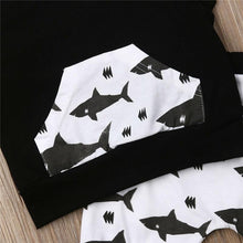 Load image into Gallery viewer, Shark Sleeveless Hoodie Shorts Outfit
