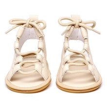 Load image into Gallery viewer, Lace Up Peep Toe Sandals (Multiple Colors)
