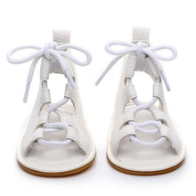 Load image into Gallery viewer, Lace Up Peep Toe Sandals (Multiple Colors)
