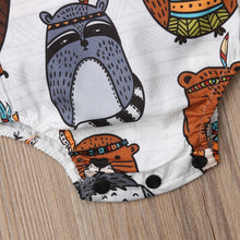 Load image into Gallery viewer, Animal Overall Romper Outfit
