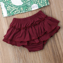 Load image into Gallery viewer, Owl Top with Ruffle Shorts and Bow
