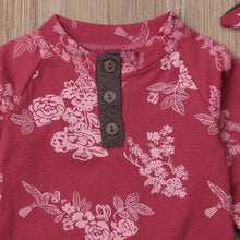 Load image into Gallery viewer, Floral Bird Onesie with Headband
