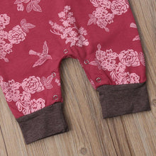 Load image into Gallery viewer, Floral Bird Onesie with Headband
