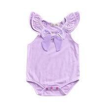 Load image into Gallery viewer, Cotton Bow Onesie (Multiple Colors)
