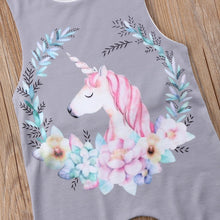Load image into Gallery viewer, Floral Unicorn Onesie
