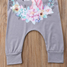 Load image into Gallery viewer, Floral Unicorn Onesie
